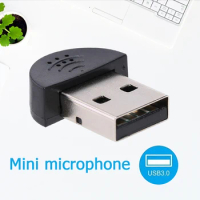 Mini USB Microphone Audio Adapter Portable Direct Connect USB Driver for PC Mac Condenser Recording Microfone Ultra-wide