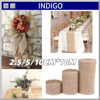 2.5/5/10CM*10M Pita Kain Goni Natural Pita Burlap Jute Ribbon Dekorasi Vintage Goni Jute DIY Craft
