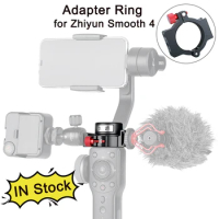 Zhiyun Smooth 4 Accessories Adapter Ring with Cold Shoe for Gimbal Mounting Microphone/LED Light/Monitor Filmmaker Vlog