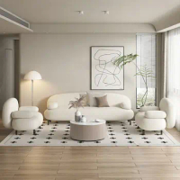 Nordic modern internet celebrity light luxury velvet fabric 1 2 3 seater sofa apartment living room sofa