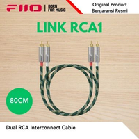 FiiO LINK-RCA1 Silver-Plated 6N OCC 2 RCA to 2 RCA HiFi Audio Cable 80 CM