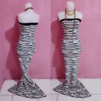 Longdress premium gloria Ld 90an pj 150an  bahan babat streach premium import bisa melar