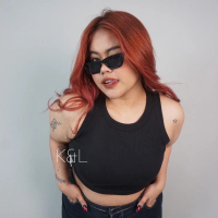 Quinn tanktop crop Bigsize | basic crop top bigsize