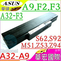 ASUS電池(保固最久)-華碩 M660,M661,M665,HL91,GL30,GL31,EL80,EL81,HEL80, F3,F3JV,F3TC,F3U,F3KA,F3KE,F3L,F3P,F3SA,F3T,F3SC,F3SE,F3SR, SQU-503,SQU-524,A33-F3