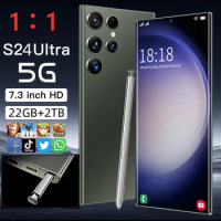 S24 Ultra Mobile Phones 7.3 HD Screen SmartPhone Original 22GB+2TB 4G 5G Dual Sim Celulares Android Unlocked 7000mAh Cell Phone