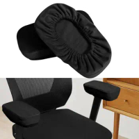 2Pcs Chair Armrest Pad Chair Arm Rest Covers Gaming Chair Armrest Slipcovers Nonslip Removable Office Wrist Rest Armrest Pillow