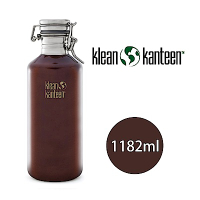 美國Klean Kanteen 快扣啤酒窄口不鏽鋼瓶(1182ml)( 深琥珀)