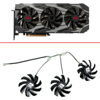 3PCS 85MM 4PIN Cooling Fan FD7010H12S RX5700 XT Red Devil GPU FAN For Powercolor RX 5700 XT Red Devil 8GB GDDR6 RX5700XT