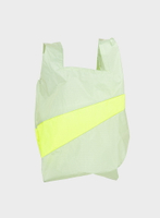 荷蘭 Susan Bijl 防潑水超輕量購物袋 #Ｍ (開心果綠/螢光黃)