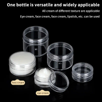 3g 5g 10g 15g 20g Cosmetic Cream Jar Empty Clear Eyeshadow Nail Glitter Lip Balm Container Makeup Sa