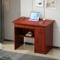 實木生態板80cm辦公桌家用1米寫字臺式電腦桌多抽屜帶鎖學生書桌