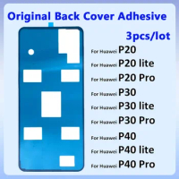 3pcs P30 Pro Back Battery Cover Door Sticker Adhesive Glue Tape For Huawei P30 Lite P10 Lite P20 Pro P20 Lite P40 P50 Pro