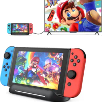RREAKA Switch Dock for OLED Nintendo Switch,Portable 4K HDMI TV Dock Hub Adapter with HDMI USB 3.0 Port and USB C Charging