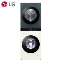 【LG 樂金】WashTower AI智控洗乾衣機 洗衣13公斤+乾衣10公斤 WD-S1310GB 白綠