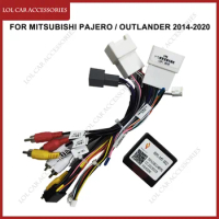 For Mitsubishi Pajero / Outlander 2014-2020 Car Radio GPS MP5 Player Android Power Cable Canbus Box Panel Frame Wiring Harness