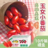 【家購網嚴選】溫室玉女小番茄 10斤/盒-1盒