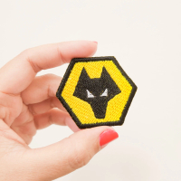 Football Club Patch Bordir Aksesoris Emblem Iron On Wolverhampton