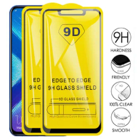 50Pcs 9D Tempered Protection Glass For Honor 10i 10 X10 Pro 9X 10X Lite 8X Tempered Screen Protector for honor 9A 9C 9S Glass