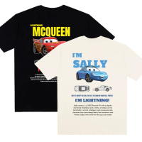 ชุดเสื้อยืดสตรีท COUPLE MCQUEEN และ SALLY ทำจากผ้าฝ้ายแท้ 200 GSM