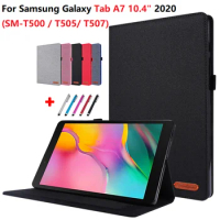 2020 New Case For Samsung Galaxy Tab A7 A 7 SM-T500 T505 T507 Ultra thin Fold TPU Smart Stand Cover For Samsung Tab A7 Case 10.4