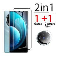 2in1 protective glass For vivo X100 Pro 2023 20D 3D Curved screen protector vivox 100 100pro X 100 6.78 inches HD Camera Glass
