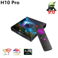 H10 Pro Smart Android 9.0 TV box H6 Quad-Core 4GB 32GB 4K TV BOX Dual WiFi Set Top Box Media Player