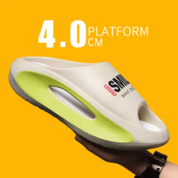 Men's Sandal Slippers New Summer Sneaker Slippers Men Thick Bottom Platform Slides Soft Eva Slippers Casual Beach Shoes