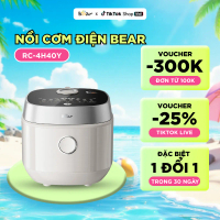 [LINH CHÂU TECH] Nồi cơm điện 1,5L Bear RC-4H40Y | 800W - Ceramic Pro 9H - 8 chế độ nấu tùy chỉnh - 