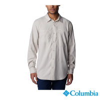 Columbia 哥倫比亞 官方旗艦 男款-Silver Ridge™全新超防曬UPF50快排長袖襯衫-卡其(UAM16830KI/HF)