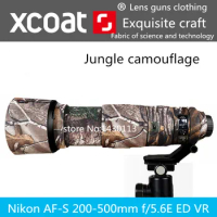 Camera Lens Coat Camouflage for Nikon AF-S 200-500mm f/5.6E ED VR Lens Camo Protection Cover Jungle camouflage