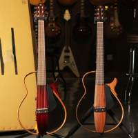Yamaha Mute Guitar Slg200s Mute Portable Steel String Folk Acoustic Wooden Guitar
