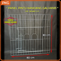 Panel Ram Pintu Kandang Galvanis Berbagai Ukuran | Custom Part Depan Doc Starter Minimalis