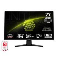 MSI MAG 274CQF 27" 2K 180Hz 曲面電競顯示器(MO-MA27CQF+CE-MNBC06U+LB-MON)