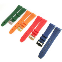 High-Quality Silicone 22mm Bracelet Strap Arc Mouth, Waterproof For Seiko SKX007 SKX011 SKX171 SRPD61 Watch Accessories