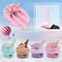 60ml clay anti stress toys Cotton Candy Cloud Ice Creamcone Slime Swirl Scented-Clay toys for children игрушки для детей New