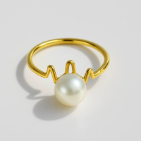 [B] Cincin Emas Detak Reizuka Ari Viral Mutiara Asli Lombok