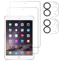 2 + 2 Pack Glass Camera Lens &amp; Screen Protector Tablet Case for Apple IPad Pro 11 12.9 Inch 2021 2020 I Pad IPadpro Clear Cover
