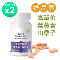 【佳醫】Salvia高單位複方葉黃素山桑子錠2瓶共120顆(全方位明亮八大營養素)