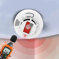 1/2pcs Smoke Detector Fire Alarms Battery Operated Smoke Alarms Wireless Sensitive Smoke Detector Home Fire Alarm Smoke Detector