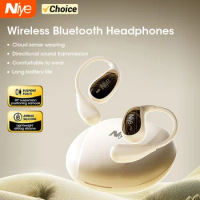 Niye 2024 OWS Earhook Sports Headset Air Conduction Wireless Bluetooth Headphones Bluetooth 5.3 Earphones TWS Earbuds With Mic