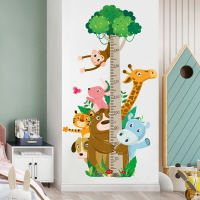 卡通寶寶身高貼測量身高尺墻貼紙可移除小孩兒童房間臥室墻面裝飾