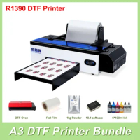 Best Quality Bottle Cylinder Led UV DTF Printer Machine A3 Size UV Printer Inkjet Printer DTF Ink A3 DTF Printer