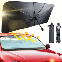 1pc Car Sunshade Umbrella Car Sun Shade Protector Parasol Summer Sun Interior Windshield Protection Accessories For Auto Shading
