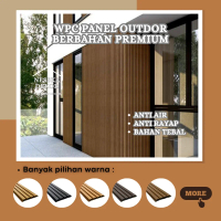 Wallpanel Outdoor Motif Kayu / Dekorasi Dinding Modern Bandung / Kisi Kisi Wood Panel Dinding / WPC
