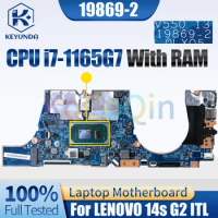 For LENOVO 14s G2 ITL Notebook Mainboard 19869-2 SRK02 i7-1165G7 With RAM Laptop Motherboard Test