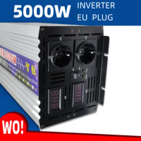 Battery Inverter Charging Conversion Power Supply Pure Sine Wave DC 12v24v48v60v To AC 110V220V 5000w6000w