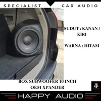 Box Sudut Subwoofer 10 Inch Mitsubishi Xpander Bahan MDF 18mm Warna Hitam High Quality KANAN