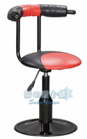 ╭☆雪之屋☆╯B301-A圓盤吧台椅(氣壓升降/套管圓盤/紅+黑皮)R934-11