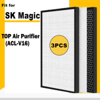 For SK magic Air TOP Air Purifier Replacement 4th layer HEPA Filter and 3rd layer Deodorizing Filter