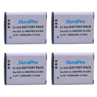 DuraPro 4pc 1200mAh Li-50B D-Li92 Li 50B D LI92 Camera Battery For Olympus SP 810 800uz u6010 u6020 u9010 SZ14 SZ16 d755 U1010